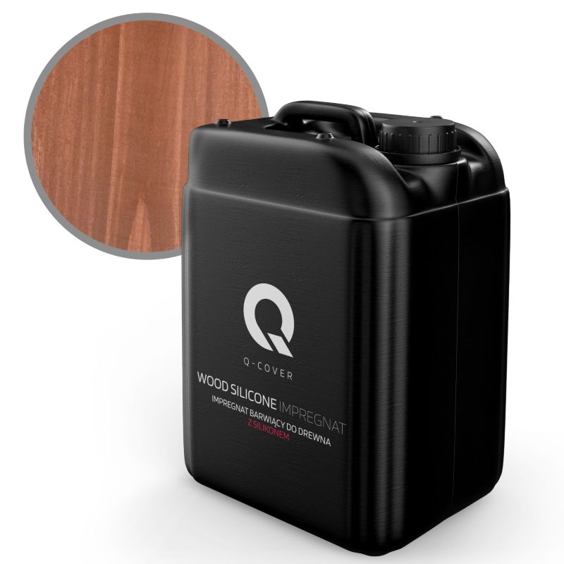 Impregnat Barwiący do Drewna z Silikonem 2w1 Q-Cover Orzech 10L