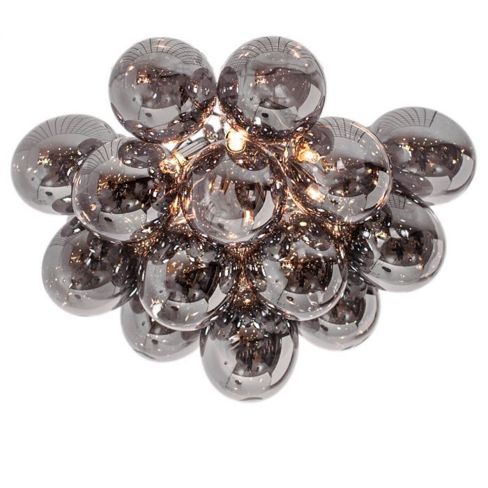 Lampa sufitowa By Rydens Gross srebrno-przydymiony wym: 27 x 50 x 50 cm 6xG9 x 40W 1 szt.