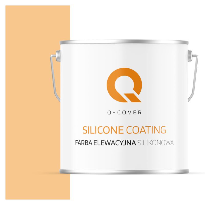 Farba Elewacyjna Silikonowa Fasadowa Q-Cover Pomarańczowy jasny F764 5L