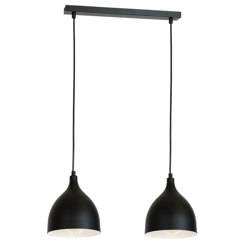 Lampa wisząca Luminex Noak Classic 2222 czarny matowy szerokość 52 cm 2xE27 x 15W 1 szt.
