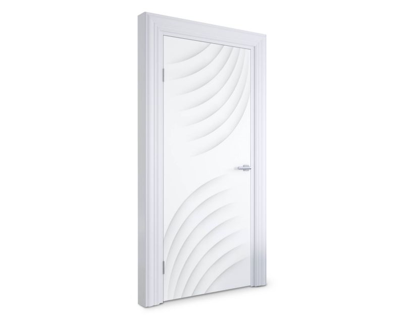 Samoprzylepna naklejka na drzwi Wallfluent 95x205 cm Abstrakcyjne fale 1 szt.