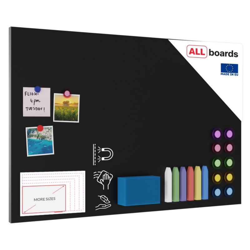 Tablica magnetyczna metalboards 90x60 cm ALLboards kredowy 1 szt.