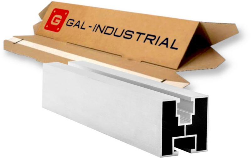 PROFIL MONTAŻOWY GAL-INDUSTRIAL PV DO PANELI SŁONECZNYCH SZYNA ALU SOLAR 220cm POD ŚRUBY S 1 szt.