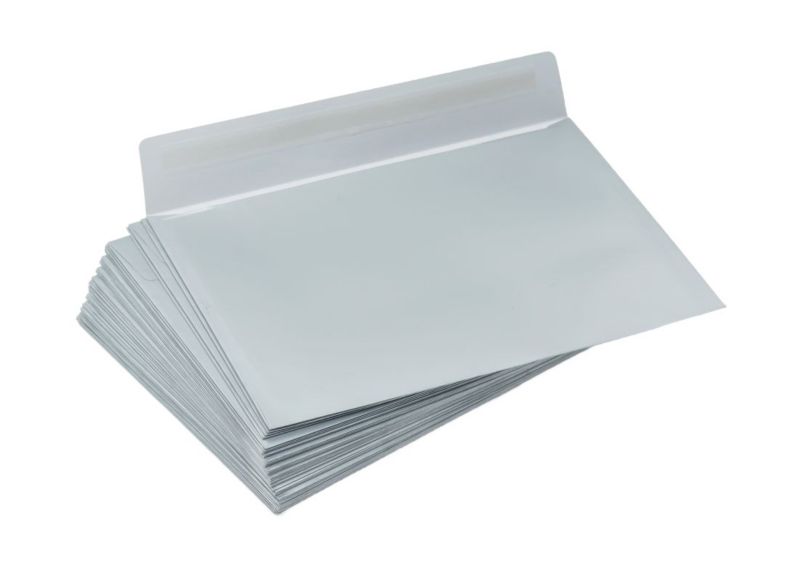 Koperty na zaproszenia Neopak C5 Matowe srebrne 120gsm 50 szt.