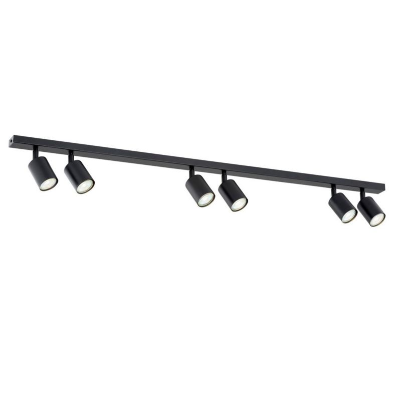 Lampa sufitowa wisząca Emibig Flash 6551 czarna minimalistyczna 6xGU10 x 8W 1 szt.