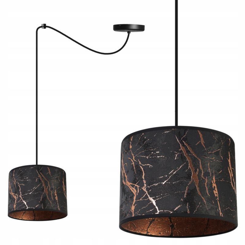 Lampa sufitowa wisząca Light Home LH Pająk Werona 1x E27 60W czarny/miedź 1szt.