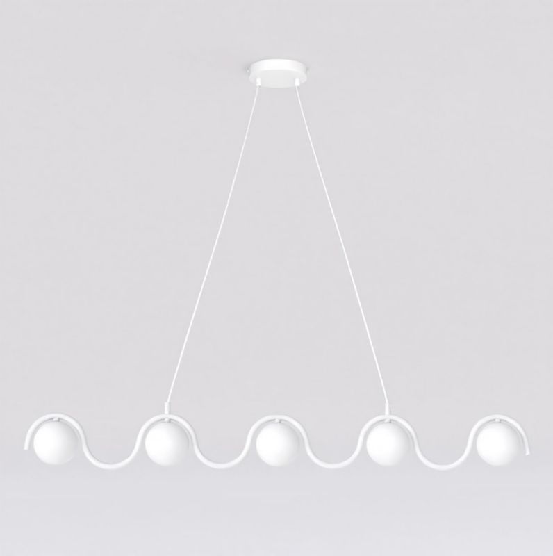 Lampa wisząca Emibig SINUS biała 5xG9x15W IP20 wym:120x110x14cm - 1 szt.