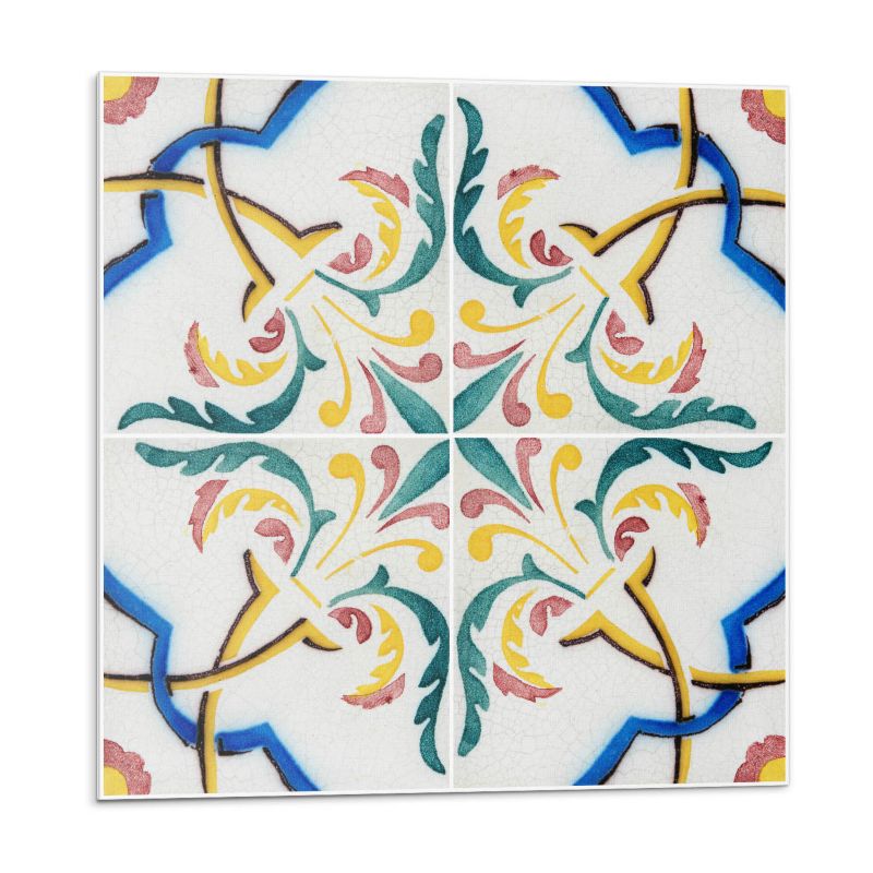 Kafelki samoprzylepne Wallfluent 30x30 cm Ornamenty roślinne w harmonijnym wzorze 9 szt.