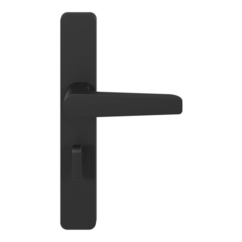 Klamka GoodHome Robust 54 mm szyld WC czarny mat