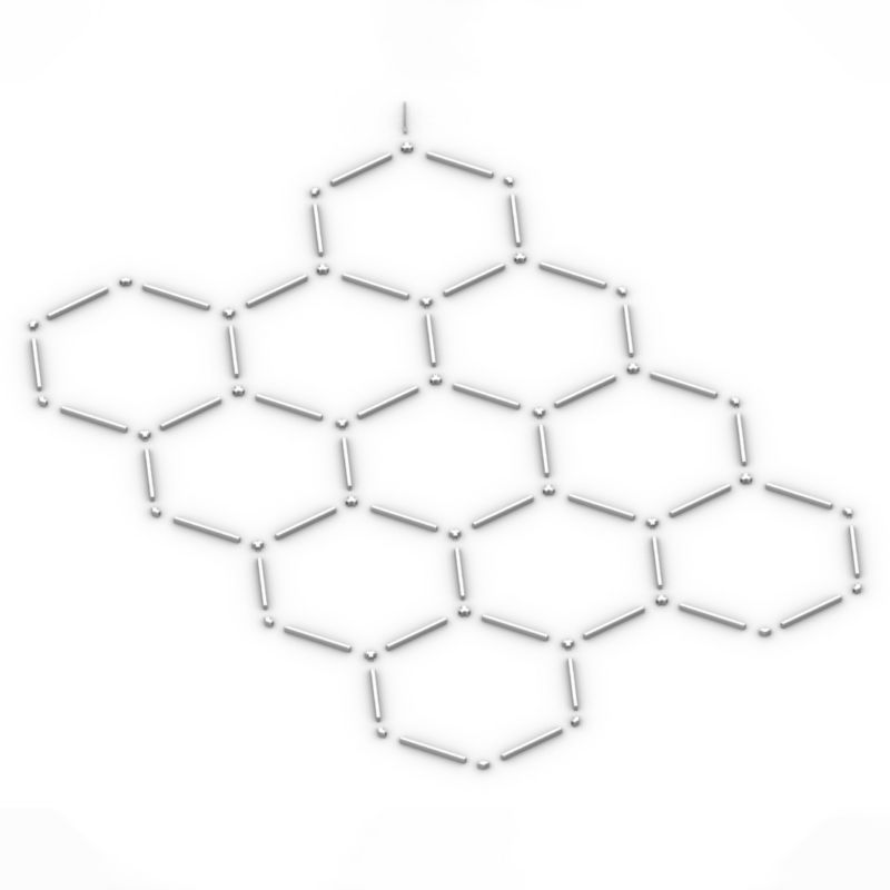 Lampa LED Hexagon MasterLED 336x238cm 368W 6500K sufitowa do garażu warsztatu 1 szt.
