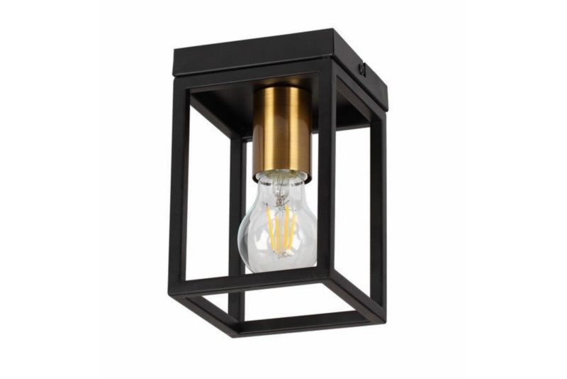 Lampa sufitowa wisząca Reality Cage 2303 ciemny mosiądz industrialna 1xE27 x 40W 1 szt.