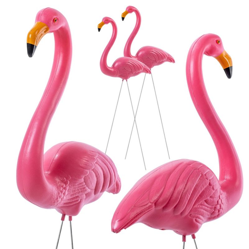 Figurka flaminga KADAX różowa 83 x 36 cm, 2 szt.