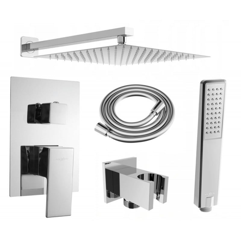 Zestaw prysznicowy podtynkowy Mexen Uno chrom kwadratowy 1 szt.