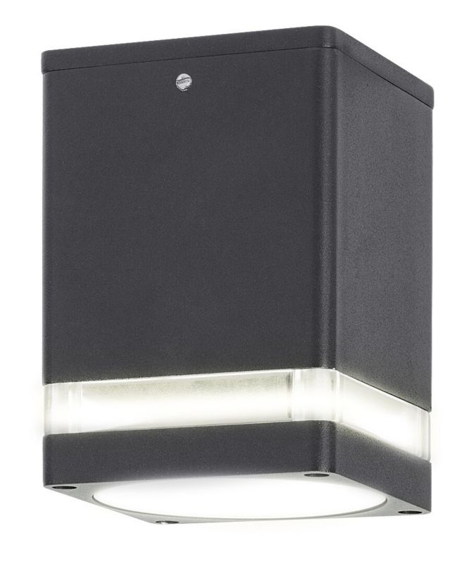 Lampa sufitowa zewnętrzna Rabalux Zombor antracytowa 1 x GU10 x 35W IP54 wym: 12 x 9 x 9 cm - 1 szt.