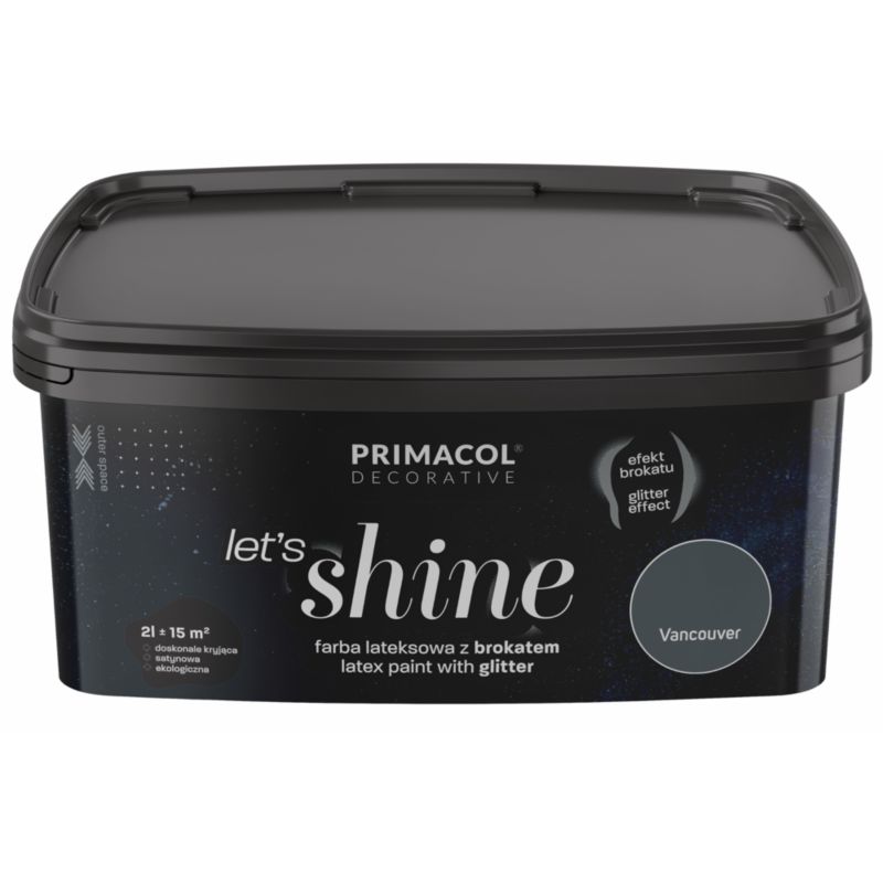 Farba z brokatem Primacol Let's Shine 2 l Vancouver