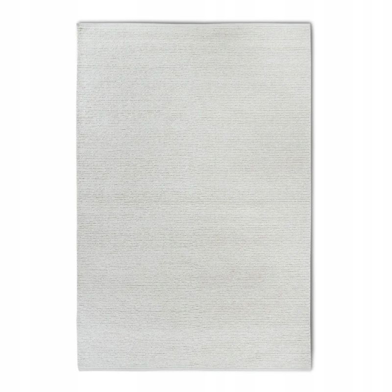 Dywan Hanse Home wełniany pętelkowy 120x170cm, ręcznie tkany jasny krem jednokolorowy 1 szt.