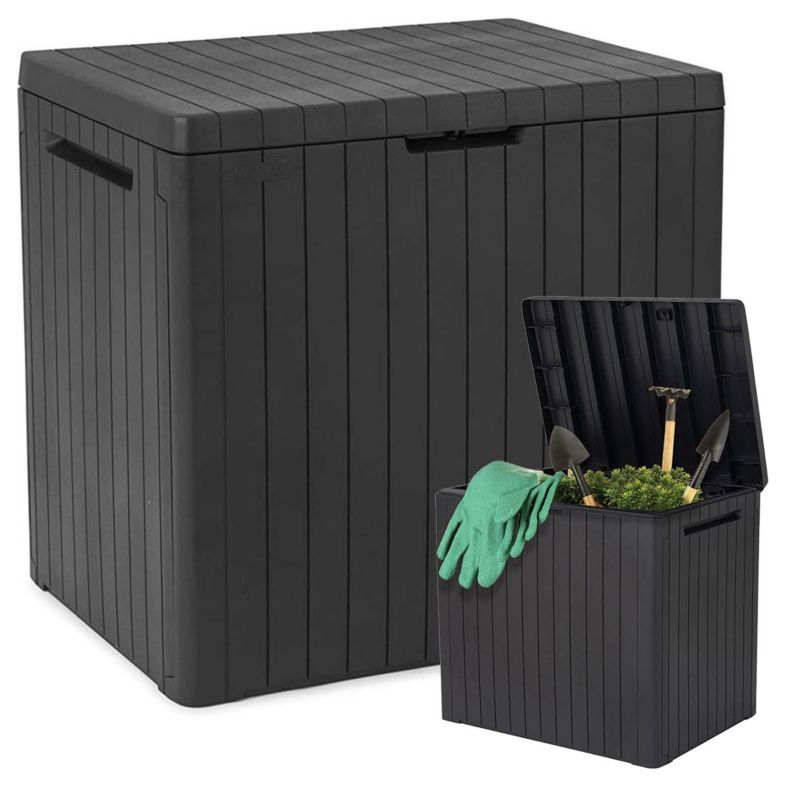 Skrzynia ogrodowa Keter City Box na balkon taras 113L antracyt 1 szt.