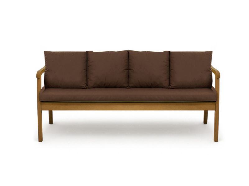 Poduszka ogrodowa na ławkę 3-os, Setgarden, 180x50x50cm, Brązowa dwustronne Poduszki na ławkę zdejmowany pokrowiec,Mix 1szt