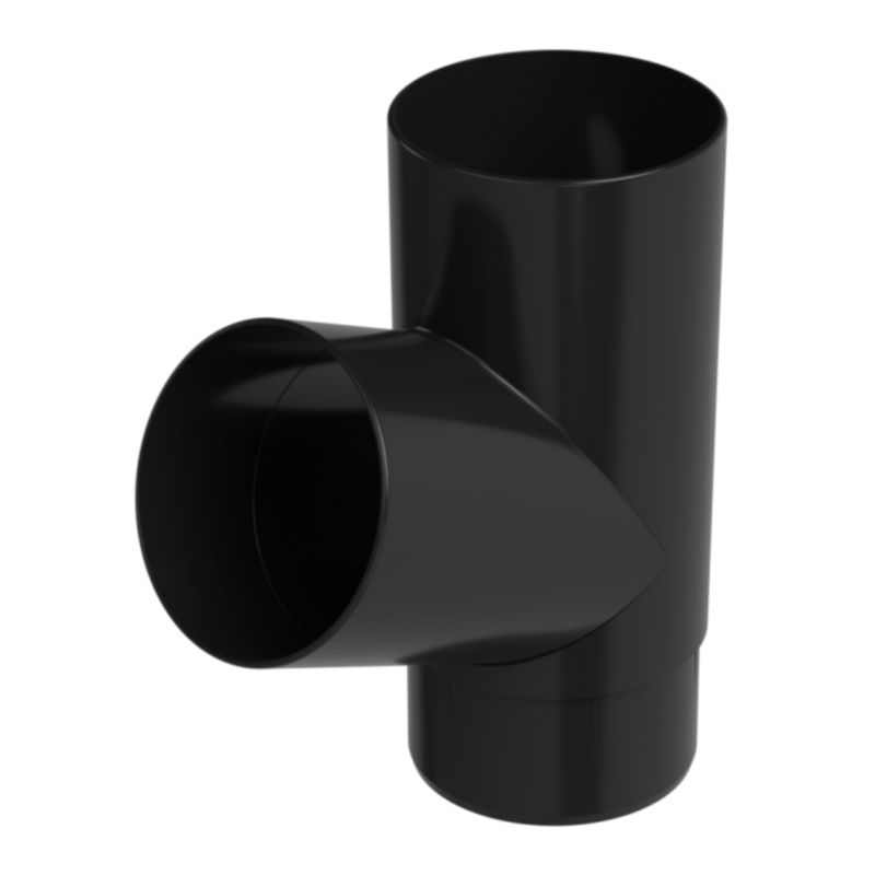 Trójnik Galeco PVC 80 mm/67 stopni czarny