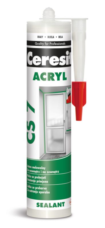 Uszczelniacz akrylowy Ceresit 280 ml biały