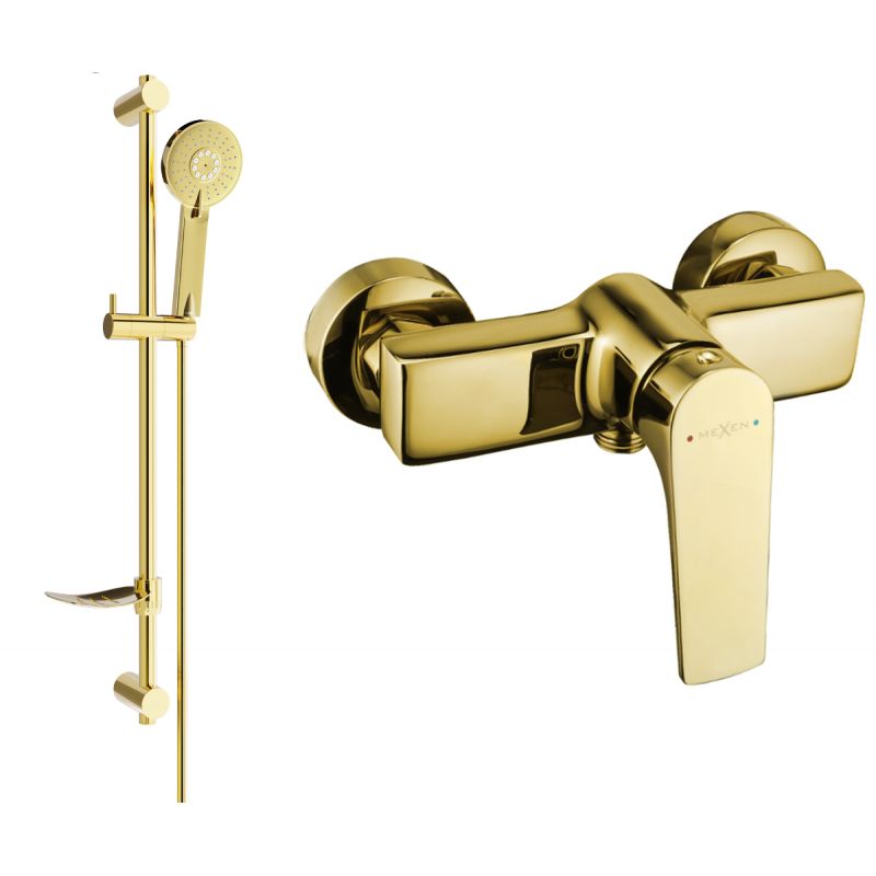 Bateria prysznicowa Mexen Lynx złota 1 szt.