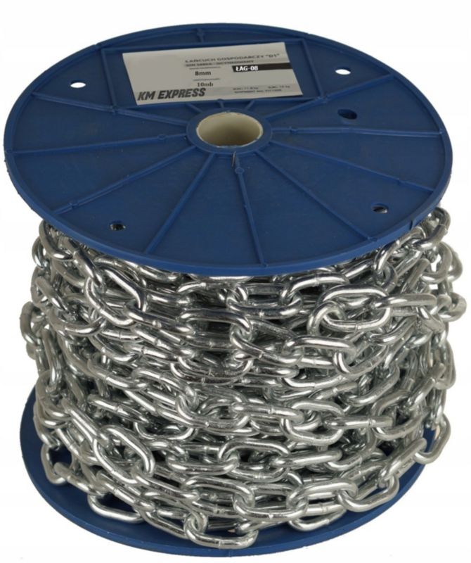 Łańcuch Gospodarczy FEINZ 8 Mm Rolka 10M Ocynkowany 2000Kg 1 szt.