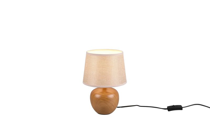 Lampa stołowa RL Luxor brązowo-beżowa 1 x E14 x 40W IP20 wym: 26 x 18 x 18 cm tkanina - 1 szt.