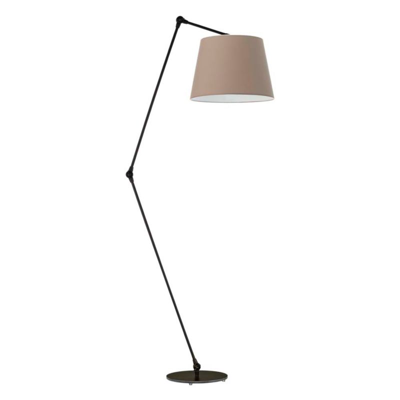 Lampa stojąca Volta Light Factory podłogowa przegubowa regulowana z abażurem cappuccino stożek SOUL 1szt.
