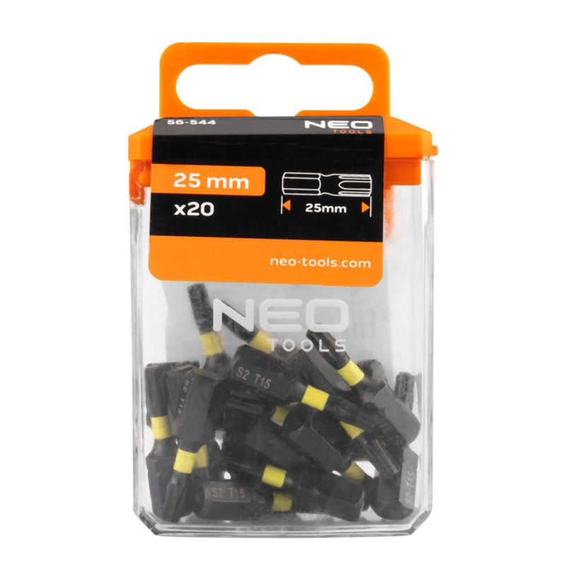 Końcówki wkrętakowe NEO TOOLS, 20 szt. 1 kpl