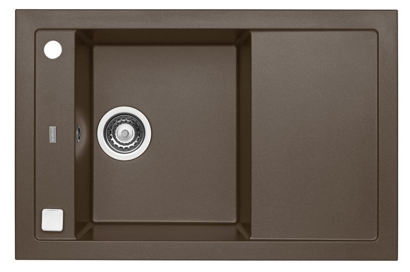 Zlewozmywak granitowy Alveus FORMIC 30 kol. 03 chocolate (76x50) 1-komorowy 1szt