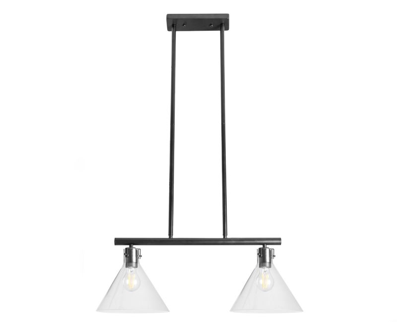 Lampa Sufitowa Wisząca Toolight App317-2Cp Czarny