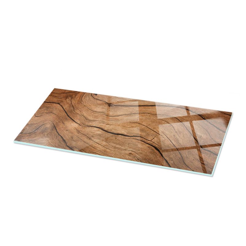 Okrągły Blat ArtPrintCave 125x50 cm Naturalny wzór drewna Stół Jadalnia Kuchnia Hartowany 1 szt.