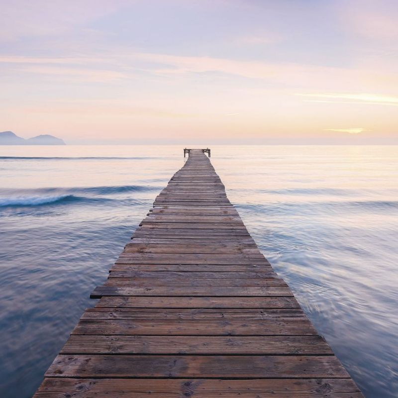 fototapeta Sanders & Sanders morze niebieskimIbrązowym 400 x 250 cm - 1 rol.