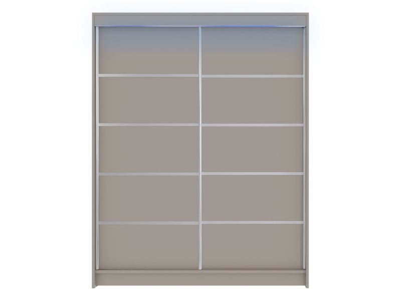 Szafa MIRJAN 24 z drzwiami przesuwnymi Camino IV z oświetleniem RGB kaszmir 1 szt.