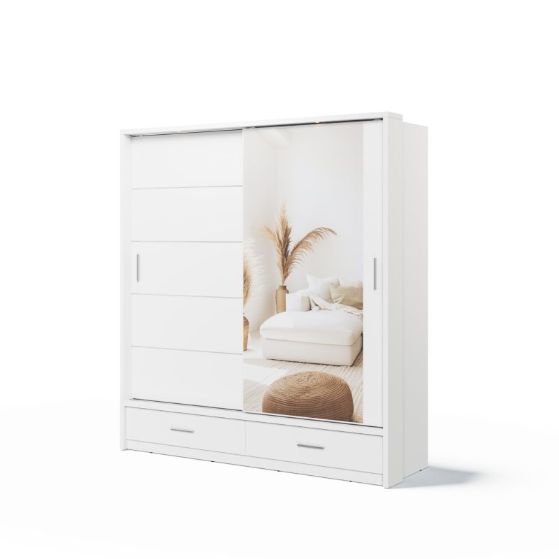 Szafa przesuwna MINIO go for it ERTA 5 z oświetleniem LED, biała 1 szt.