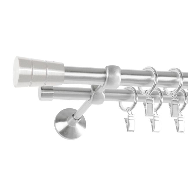 Karnisz podwójny Siena 19 mm 160 cm satyna