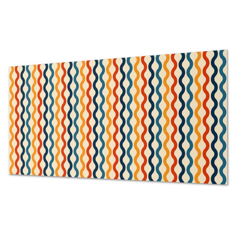 Komplet Kafelków Samoprzylepnych ArtPrintCave 40x20 cm Fale w rytmicznym układzie 10 szt.