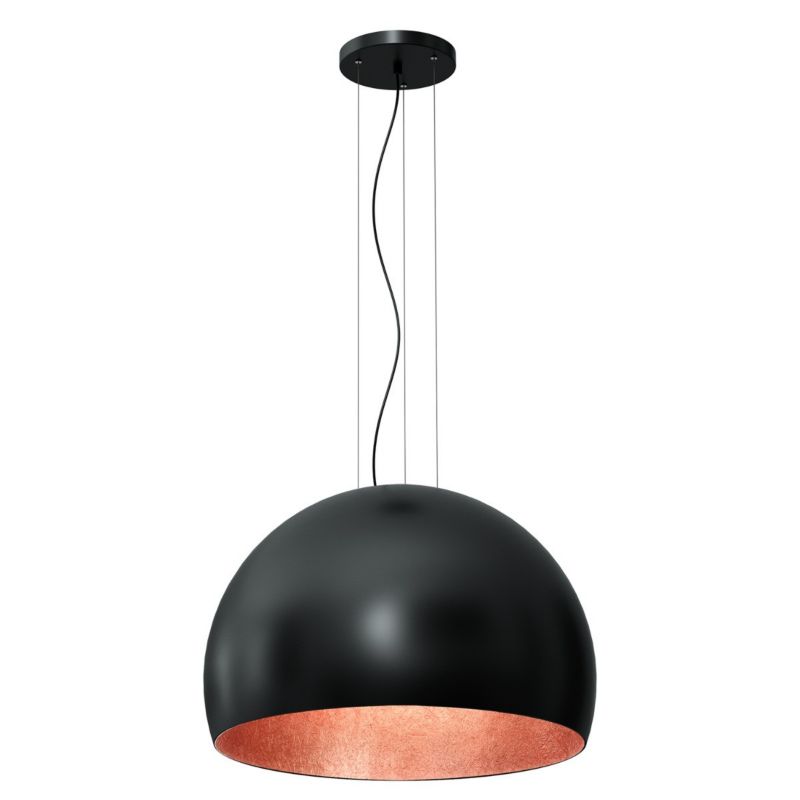 Lampa wisząca Luminex Compo 6256 czarny mat-miedziana nad stół 1xE27 x 15W 1 szt.