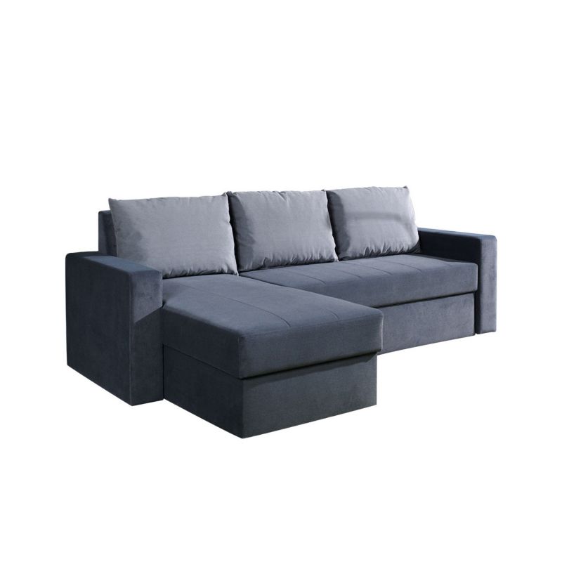 Narożnik z funkcją spania MIRJAN 24 Domino antracytowy + srebrny 1 szt.