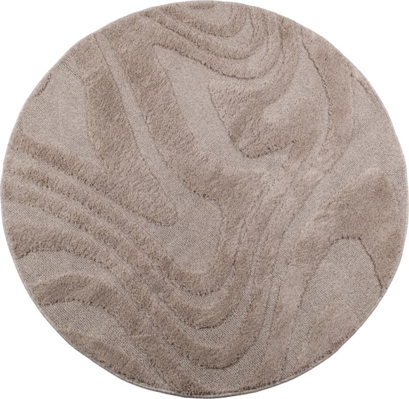 Dywan Multidecor Pisa 160 cm koło fala beżowa 1 szt.