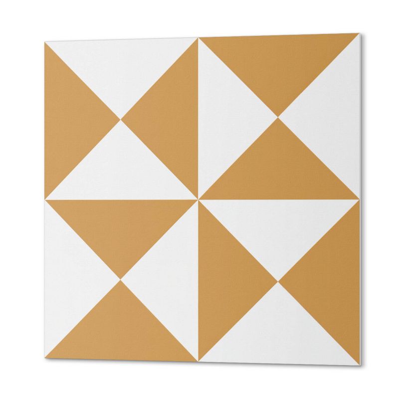 Komplet Kafelków PCV ArtPrintCave 50x50 cm Geometryczny wzór trójkątów 4 szt.