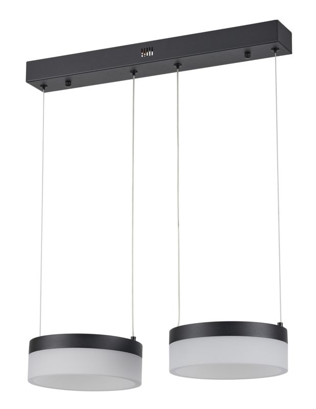 Lampa wisząca LED Nicki 2 x 12 W czarna