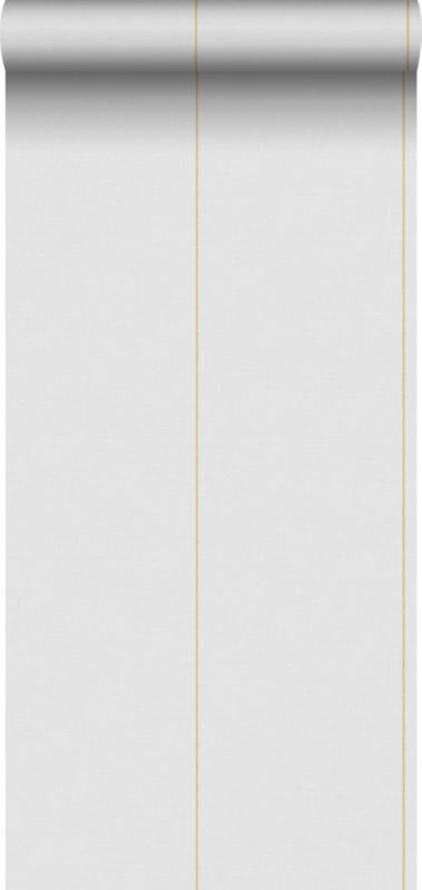 Tapeta Sanders & Sanders paski żółtymIszarym 53 cm x 10.05 m - 1 rol.