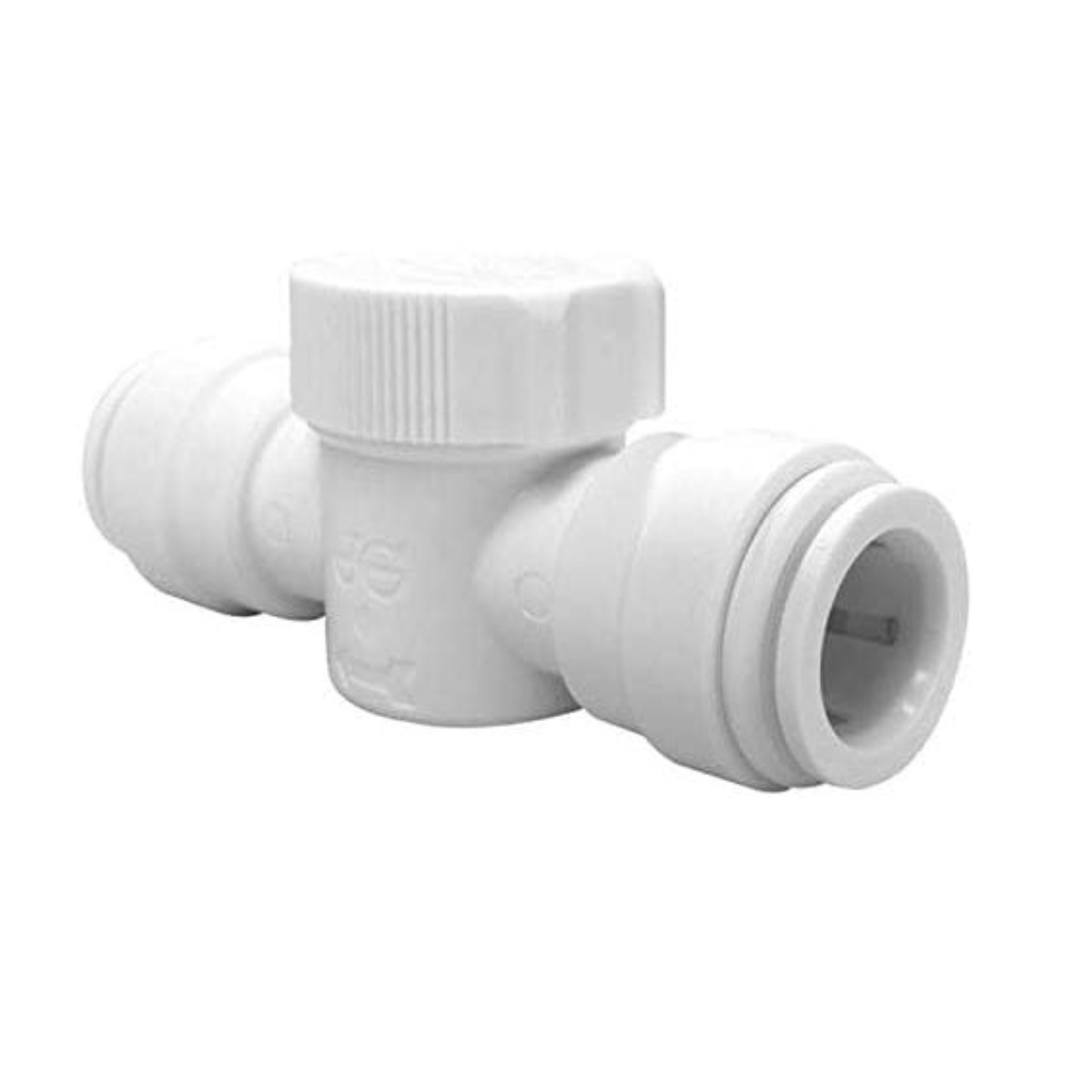 15 ESOT zawór kurkowy odcinający ze złączkami wtykowymi dwustronnymi 15mm.