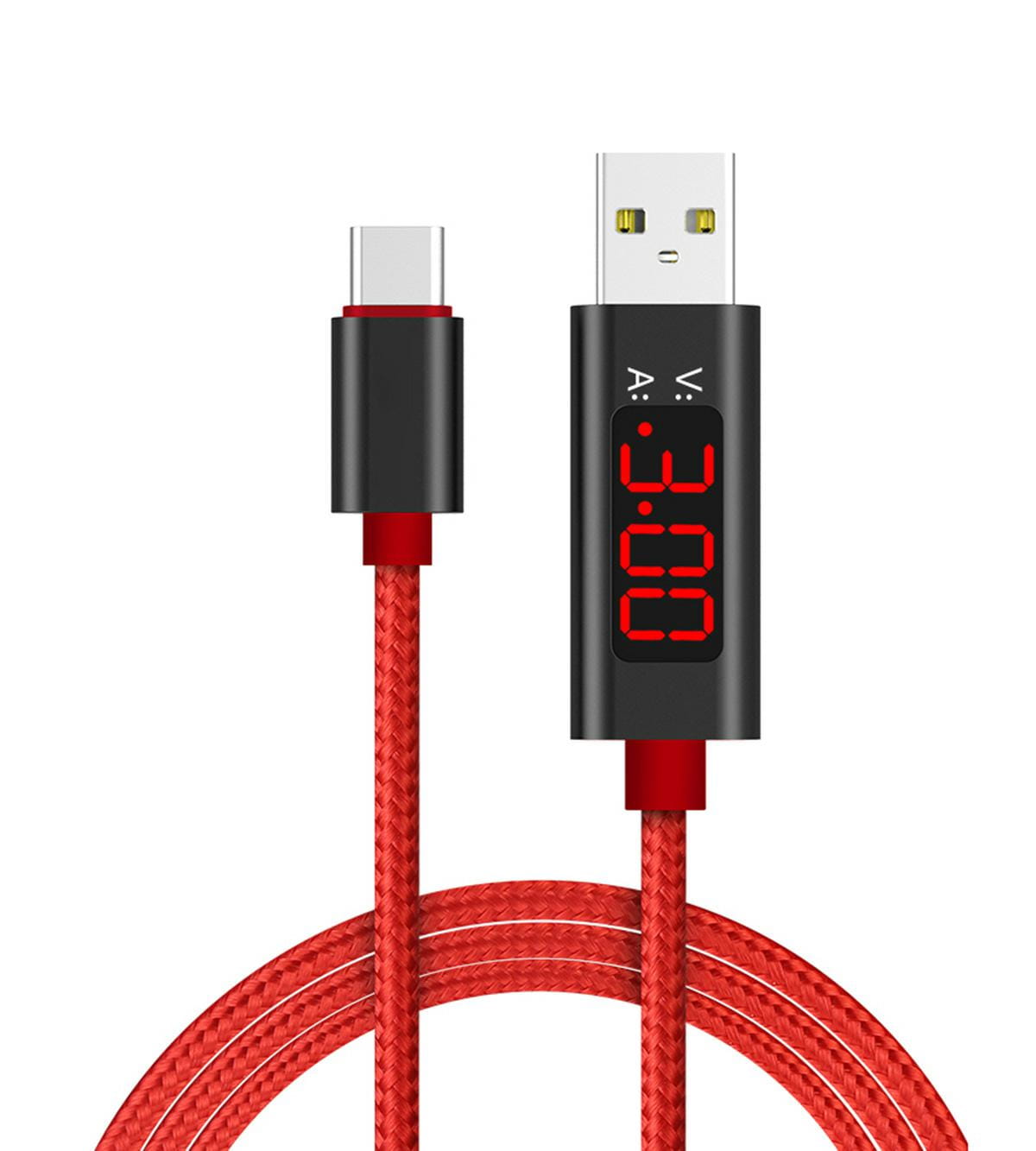 Kabel USBC na USB 2.0 1m KK21Rvolt amper MIERNIK WYŚWIETLACZ - Henryx24