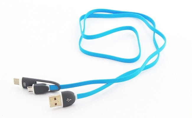 Kabel USB AM/BM5p mikro USB+USBC1m KK21G - Henryx24