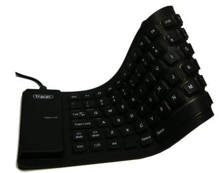 Klawiatura silikonowa USB AK136 czarny - Henryx24