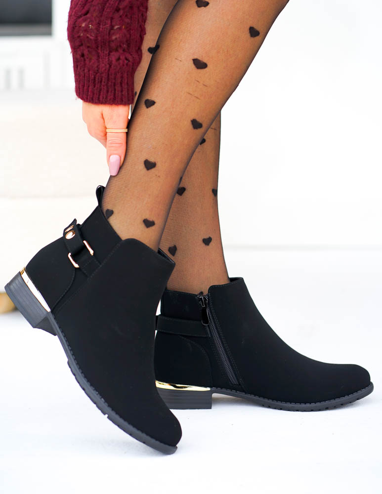 Klasyczne Eleganckie Zamszowe Krótkie Botki Jazmine