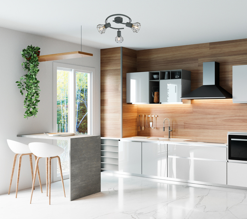 Szara lampa wisząca sufitowa spirala 3-punktowa do salonu VERVE metal