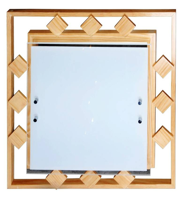 Lampa sufitowa NATURA plafon do salonu i sypialni 2x60W E27